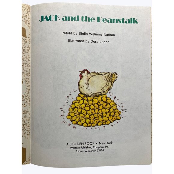 Jack And The Beanstalk Little Golden Book By Stella Williams Nathan - Picture 11 of 16